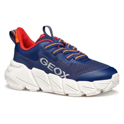Image of Geox Flexyper FAST BOY Trainers for kids, Size: 1.5, Navy Textile/synthetics