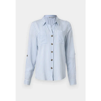 Image of ONLY Women&#039;s Onlyasmin L/S WVN Noos Shirt with Long Sleeves and Standard fit for Everyday use, Cashmere Blue, XS