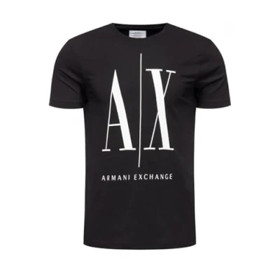 Image of Armani Exchange Print Tshirt, Men&#039;s, Size: XL, Black