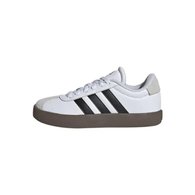 Image of adidas VL Court 3.0 Shoes Kids, Cloud White/Core Black/Grey One, 6.5 UK, White Core Black Grey UK