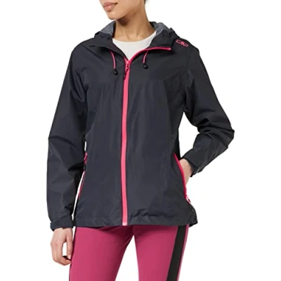 Image of CMP Woman Jacket FIX HOOD Waterproof jacket, Women&#039;s, Size: 36, Antracite/gloss