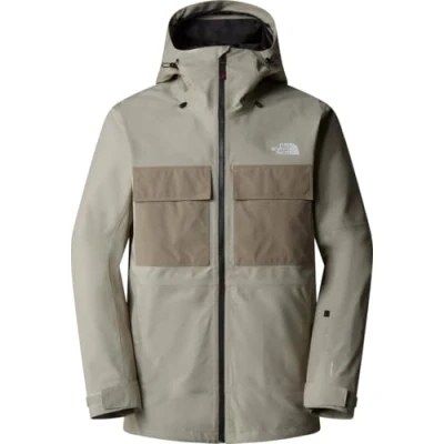 Image of The North Face Fourbarrel Triclimate Jacket Snowboard jacket, Men&#039;s, Size: Small, Clay grey/black
