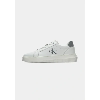 Image of Calvin Klein Jeans Trainers, Women&#039;s, Size: 3.5, Bright white/silver shoes