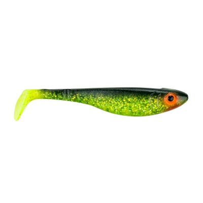 Image of Svartzonker Mcprey, 4 pieces Black Chartreuse Shad