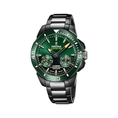 Image of Festina Connected Watch, Men&#039;s, Size: One Size, Green