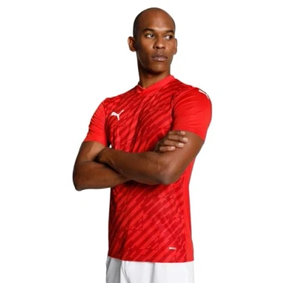 Image of Puma Teamultimate Sports Tshirt, Men&#039;s, Size: Small, Red