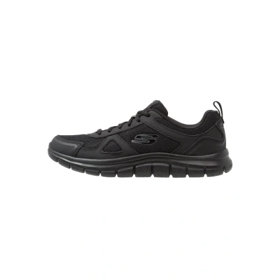 Image of Skechers Track Scloric Trainers, Men&#039;s, Size: 9, Black Leather and textile