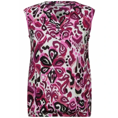 Image of Cecil Women&#039;s Tunic Blouse with Print, Bloomy Pink, XS