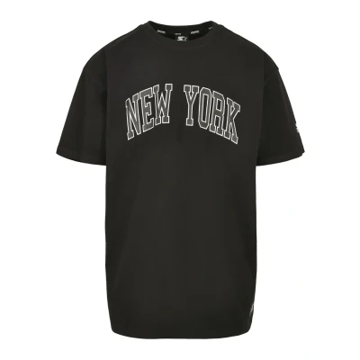 Image of Starter NEW YORK TEE Print Tshirt, Men&#039;s, Size: Small, Black