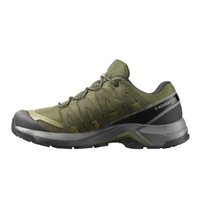 Image of Salomon Xadventure Recon Hiking shoes, Men&#039;s, Size: 12.5, Olive night/martini olive/pewter Leather and textile