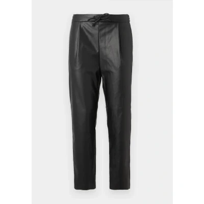 Image of Vila Women&#039;s Faux Leather Trousers, Black, M