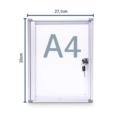 Image of Maul 6820108 extraslim Display Cabinet for 1 x A4