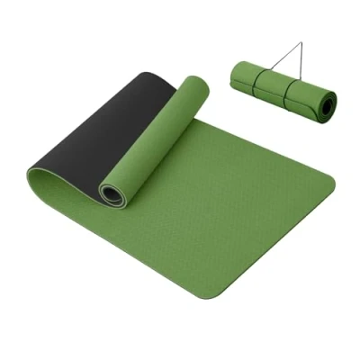 Image of Good Nite Yoga Mat Thick 10 mm Exercise Mats TPE For Women &amp; Men Non Slip Gym Home Fitness Workout Pilates