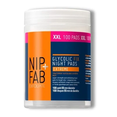 Image of NIP+FAB Glycolic Fix Night Extreme Supersize Pads (Worth £24.92)