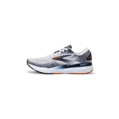 Image of Brooks Ghost 16 Road running shoes, Men&#039;s, Size: 11.5, White peacoat orange Textile