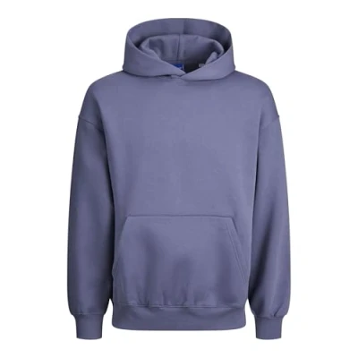 Image of JACK &amp; JONES Men&#039;s Jjeurban Edge Sweat Hood Noos Sweatshirt, Night Shadow Blue, L