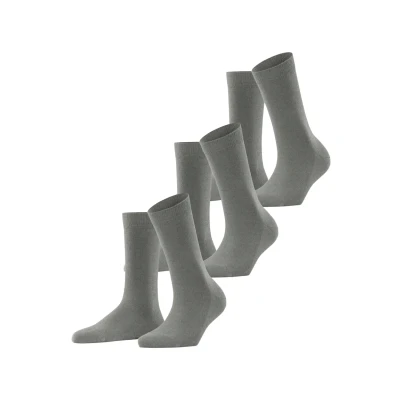 Image of Falke Family 3PACK Everyday Casual Socks, Women&#039;s, Size: 2.5 4.5, Greymix