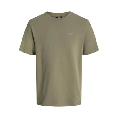 Image of R.D.D. Royal Denim Division Rundhals Basic Tshirt, Men&#039;s, Size: Small, Dusky green
