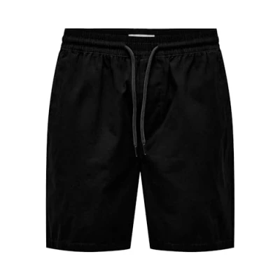 Image of Only &amp; Sons Men&#039;s Sweat Shorts, Black, L