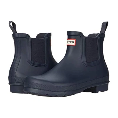 Image of Hunter Original Womens Chelsea BOOT Wellies, Women&#039;s, Size: 6, Navy Natural rubber