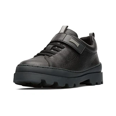 Image of Camper Brutus KIDS Touchstrap shoes for kids, Size: 11.5K, Black Leather