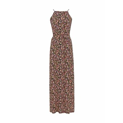 Image of TOM Tailor Denim American Neckline Maxi dress multicoloured, Women&#039;s, Size: XS, Multi coloured