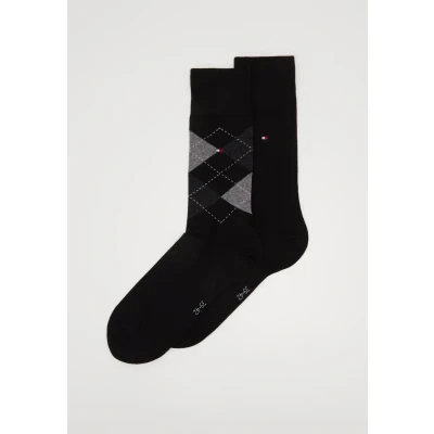 Image of Tommy Hilfiger Men&#039;s CLSSC Sock (Pack of 2), Black, 9 11