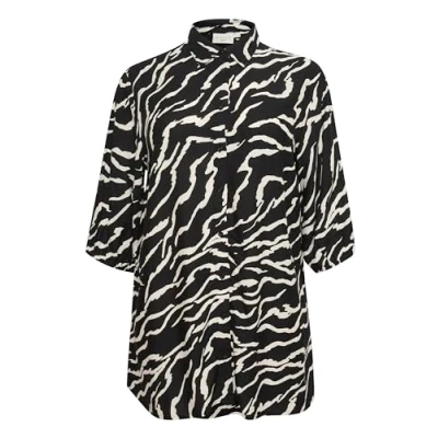 Image of Kaffe Curve Blouse, Women&#039;s, Size: 16, Black