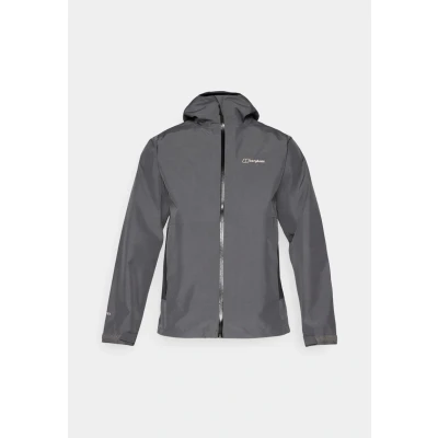 Image of Berghaus Bramblfell Hardshell jacket, Men&#039;s, Size: Medium, Grey pinstripe/jet black