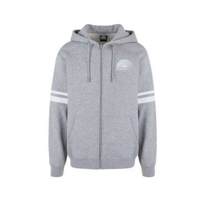 Image of Southpole College Zipup sweatshirt, Men&#039;s, Size: Large, Heathergrey white