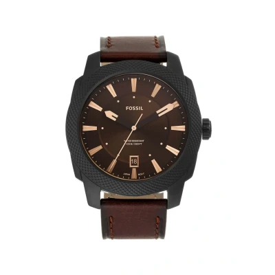 Image of Fossil Machine Watch, Men&#039;s, Size: One Size, Stainless steel/black