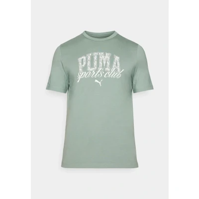 Image of Puma Class Graphic TEE Print Tshirt, Men&#039;s, Size: XL, Green moon