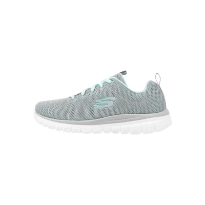 Image of Skechers Graceful Trainers, Women&#039;s, Size: 4, Gray/mint Textile