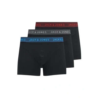 Image of JACK &amp; JONES Boy&#039;s Boxer Shorts, Black Blue Red Grey, 14 Years