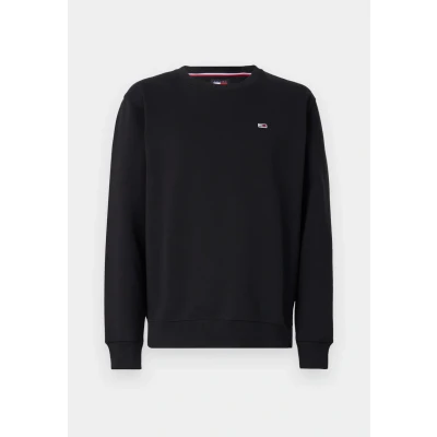 Image of Tommy Jeans Regular C NECK Sweatshirt, Men&#039;s, Size: 32, Black