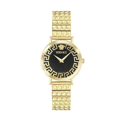 Image of Versace Watches Deadalus Watch bitone, Women&#039;s, Size: One Size, Bi tone