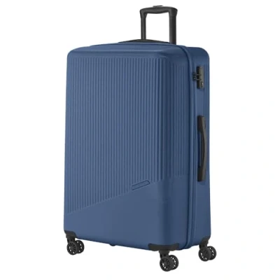 Image of travelite Bali Hard shell trolley with 4 Wheels, standard size, Blue, wheels