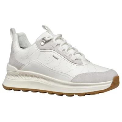 Image of Geox Spherica Actif X2 Trainers, Women&#039;s, Size: 5, White leather and imitation