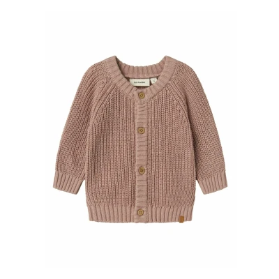 Image of Lil&#039; Atelier Langarm Cardigan for kids, Size: 0 1m, Misty rose