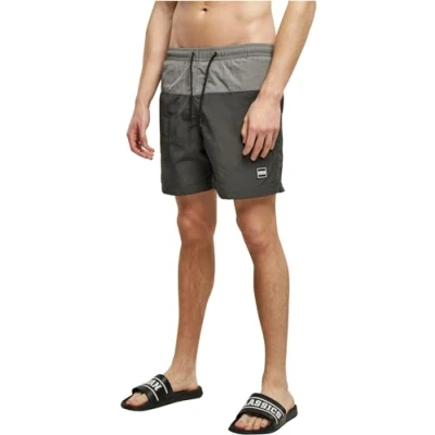 Image of Urban Classics Block Swimming shorts, Men&#039;s, Size: 4XL, Blackbird asphalt
