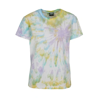 Image of Urban Classics Ladies TIE DYE Boyfriend TEE Print Tshirt, Women&#039;s, Size: XXL, Pastel