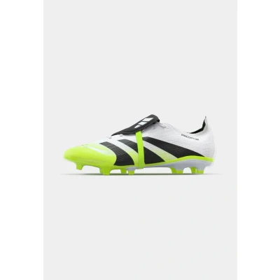 Image of adidas Performance Predator League FOLD OVER Tongue FG/MG Moulded stud football boots, Men&#039;s, Size: 8.5, Footwear white/silver metallic/bright royal