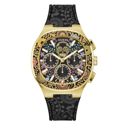Image of Guess Catrin Watch, Men&#039;s, Size: One Size, Black