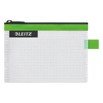 Image of Leitz Wow Travel Pouch, Water Resistant, Translucent, Ideal for Visible Storage and Organisation, Small (A6) Green, 40240054