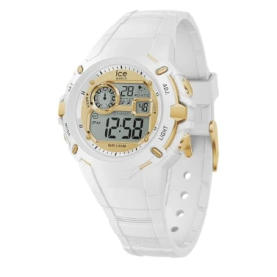 Image of Ice Watch Digit Explorer Digital watch, Women&#039;s, Size: Small, Magical white gold s