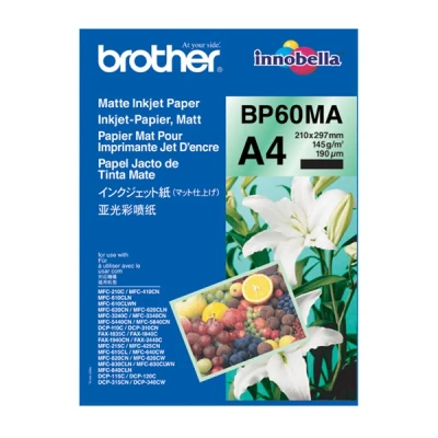 Image of Brother BP60MA Matte Inkjet paper A4 (210 x 297 mm) 145 g/m² 25 sheet(s) for DCP J1140, J1200, J4140, J926, J981, MFC J2340, J3540, J3940, J4335, J4340, J739