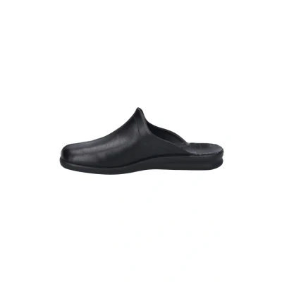 Image of Josef Seibel Mules, Men&#039;s, Size: 6.5, Schwarz Leather