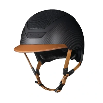 Image of Kask Dogma Carbon Matt Light Brown 58cm Horse Riding Equestrian