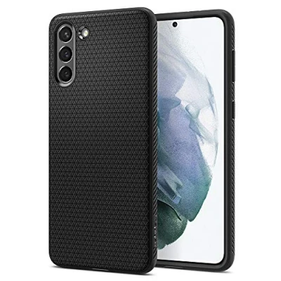 Image of Spigen Rugged TPU Back Cover Black Samsung Galaxy S21