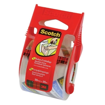 Image of Scotch 25011 Adhesive Packaging Tape 75 microns 50 mm x 20 m Clear Set of 6